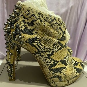 BCBG Snakeskin Booties